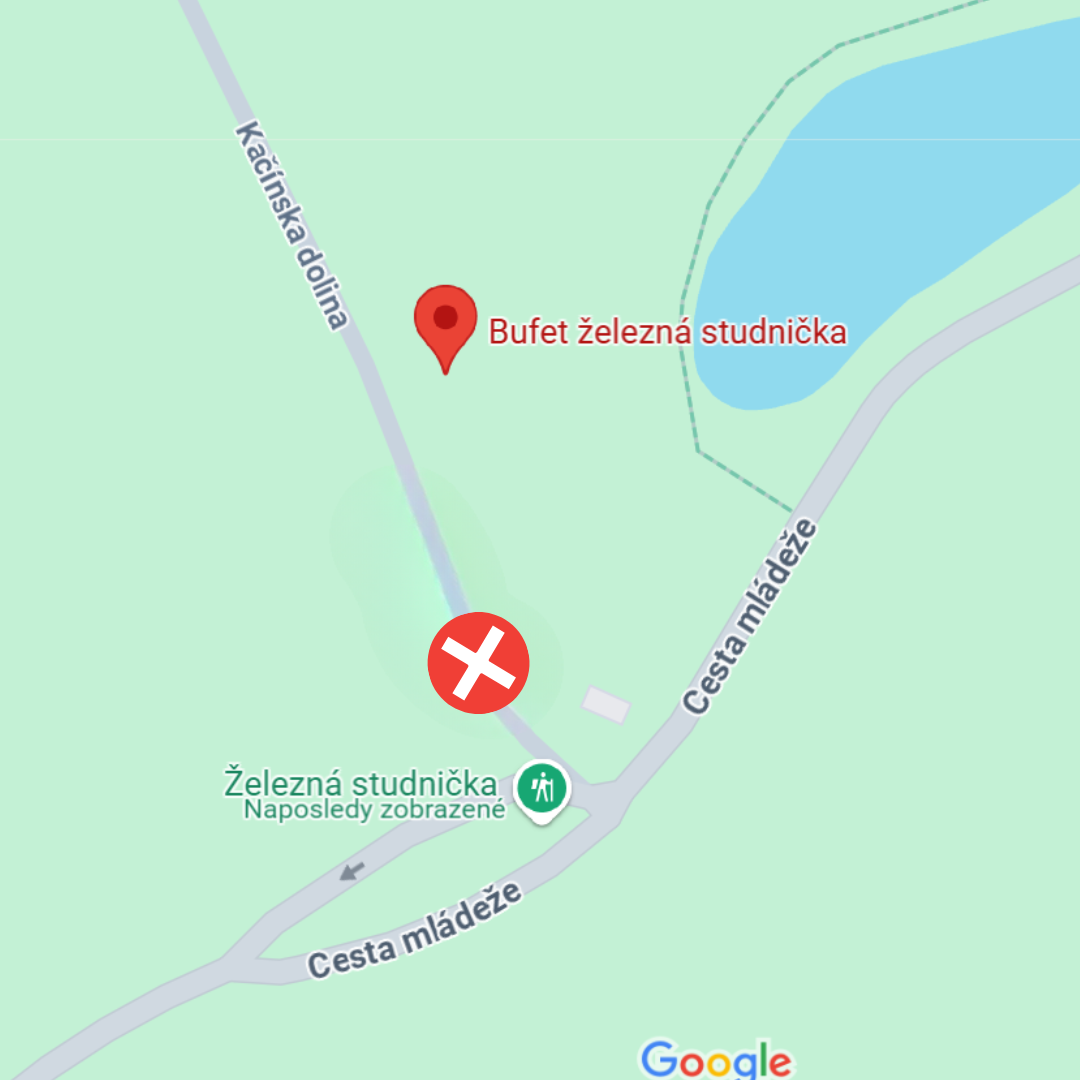 mapa oprava posta Kačín