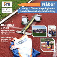 Atletický oddiel TJ Slávia STU Bratislava hľadá nových členov a členky