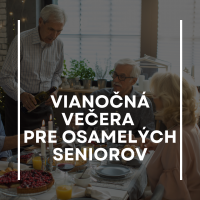 Pozvánka na tradičnú večeru pre osamelých seniorov