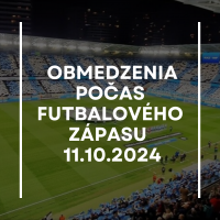 Obmedzenia počas futbalového zápasu 11. októbra 2024