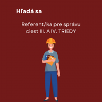 Referent/ka pre správu ciest III. a IV. triedy