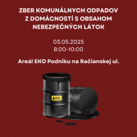 Zber komunálnych odpadov z domácností s obsahom nebezpečných látok