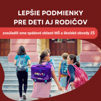 Nové Všeobecne záväzné nariadenia o školských obvodoch a spádových oblastiach materských škôl