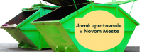 Jarné upratovanie v Novom Meste – pristavenie veľkokapacitných kontajnerov