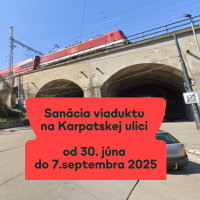 Sanácia klenbového mosta na Karpatskej ulici od 30. júna 2025