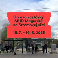 Oprava zastávky MHD Magurská na Stromovej ulici