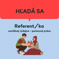 Hľadáme referenta / referentku sociálnej výdajne - pomocné práce