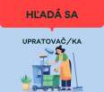 MESTSKÁ ČASŤ BRATISLAVA-NOVÉ MESTO
MIESTNY ÚRAD BRATISLAVA - NOVÉ MESTO
Junácka č. 1, 832 91 Bratislava
hľadá záujemcov na pracovnú pozíciu
UPRATOVAČ/KA (ZASTU…