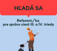 MESTSKÁ ČASŤ BRATISLAVA-NOVÉ MESTO
MIESTNY ÚRAD BRATISLAVA - NOVÉ MESTO
Junácka č. 1, 832 91 Bratislava
 
hľadá záujemcov na pracovnú pozíciu
 
REFERENT/KA P…
