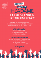 Hľadáme dobrovoľníkov pre celoplošné testovanie. Pridajte sa k nám!