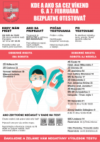 Pridávame ďalšie odberové miesto. V sobotu vás otestujú aj v Mierovej kolónii