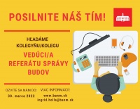 Mestská časť Bratislava-Nové Mesto vyhlasuje výberové konanie na obsadenie funkcie vedúca/i referátu správy budov