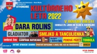 Dara Rolins, Gladiator, Smejko a Tanculienka! V sobotu 25. júna otvárame Kultúrne leto 2022 v Novom Meste