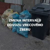 Zmena intervalu odvozu triedeného odpadu z rodinných domov