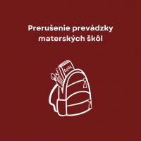 Prerušenie prevádzky materských škôl počas sviatkov 