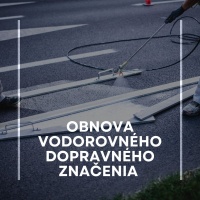 Obnova vodorovného dopravného značenia na Tehelnom poli