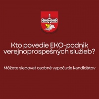 Kto povedie EKO-podnik verejnoprospešných služieb? Môžete sledovať osobné vypočutie kandidátov