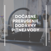 Dočasné prerušenie dodávky pitnej vody z verejného vodovodu - Račianska