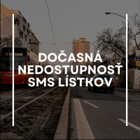 Dočasná nedostupnosť SMS lístkov u operátora O2