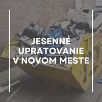 Veľkokapacitné kontajnery v Novom Meste - Harmonogram jeseň 2024