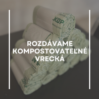 Príďte si vyzdvihnúť kompostovateľné vrecká na bioodpad