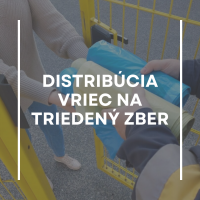 Distribúcia vriec na triedený zber pre rodinné domy