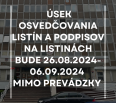 Miestny úrad Bratislava-Nové Mesto oznamuje občanom, že v dňoch 26.08.2024 – 06.09.2024 bude úsek osvedčovania listín a podpisov na listinách z technických príčin zatv…