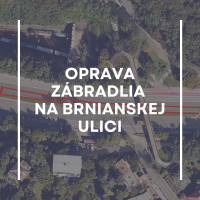 Dopravné obmedzenie z dôvodu rekonštrukcie zábradlia na Brnianskej ulici od 26. do 31. augusta