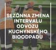 V týždni od pondelka 4. novembra 2024 dôjde k sezónnej zmene intervalu odvozu kuchynského bioodpadu z domácností. Odvoz bude prebiehať jedenkrát za 7 dní. Táto frekven…