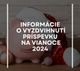 Oddelenie sociálnych služieb – referát sociálnych vecí oznamuje obyvateľom, ktorí požiadali o príspevok na Vianoce 2024, že si ho môžu vyzdvihnúť v pokladni počas strá…
