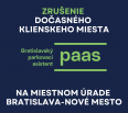 Od 30.4.2025 bude zrušené dočasné klientske miesto PAAS na adrese Junácka 1, Bratislava – Miestny úrad Bratislava–Nové Mesto.

Vaše požiadavky a vybavenie kariet môž…