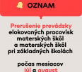 Miestny úrad Bratislava-Nové Mesto oznamuje občanom harmonogram prerušenia prevádzky elokovaných pracovísk materských škôl a materských škôl pri základných školách poč…