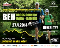 Pozvánka na horský beh Cross Country Baba - Kamzík