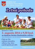 Pozývame vás na Letnú pohodu na Hostinského sídlisku. Už túto sobotu