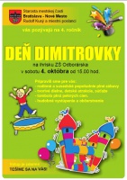 Zábava pre celú rodinu, súťaže, atrakcie, tombola. Pozývame vás na Deň Dimitrovky