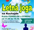 Už v pondelok 25. júna štartuje tradičná LETNÁ JOGA NA KUCHAJDE, ktorá je už ôsmy rok po sebe neodmysliteľnou súčasťou pohybových aktivít letnej sezóny v Novom Meste.
…